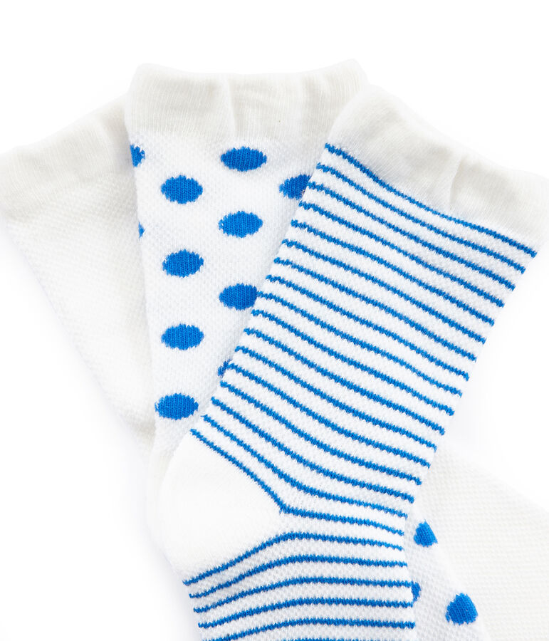 Juego de 3 pares de calcetines infantiles para ni&ntilde;a multicolor