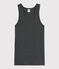 Camiseta de tirantes emblemática de algodón de mujer gris CITY CHINE