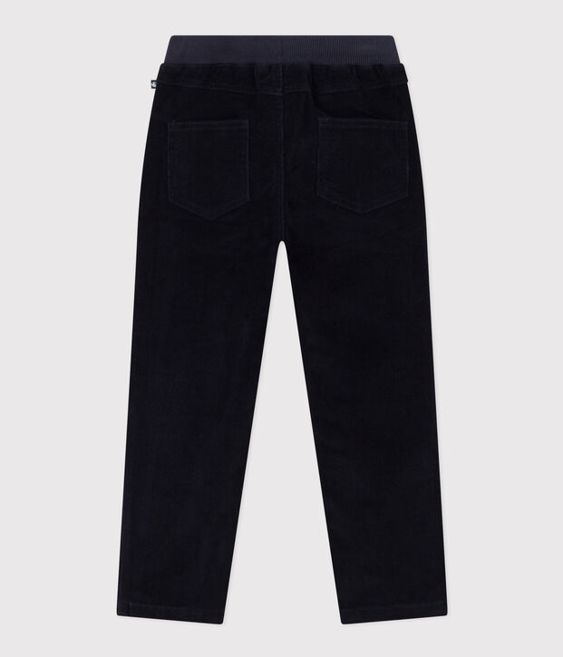 Pantal&oacute;n recto de terciopelo medio de ni&ntilde;a / ni&ntilde;o SMOKING