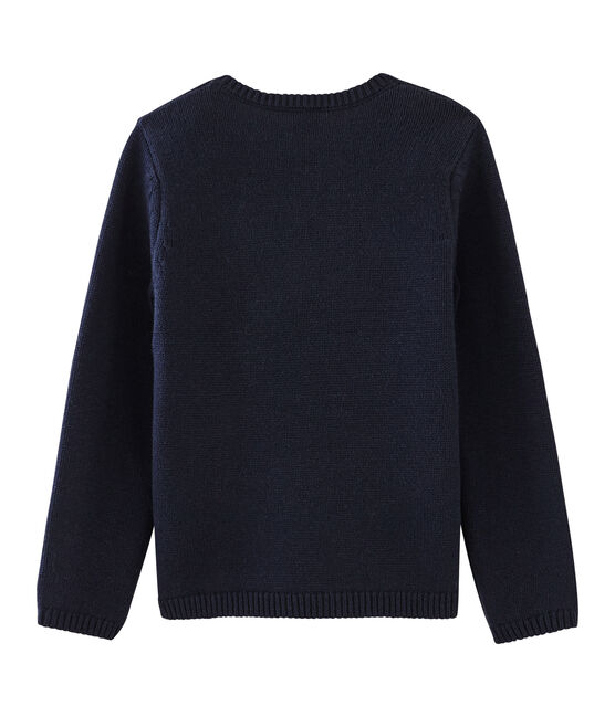 Jersey de niña azul SMOKING/blanco MULTICO