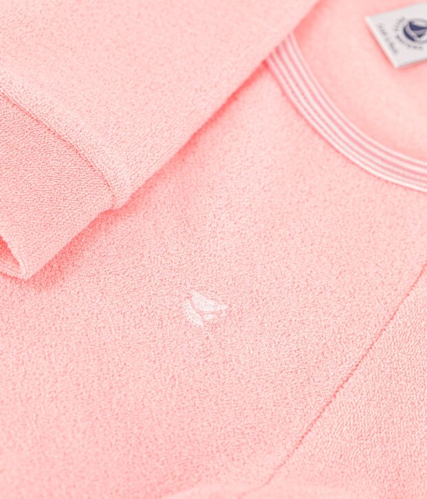 Pijama de rizo afelpado rosa