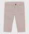 Pantalón de rayas para bebé niño rojo VINO/blanco MARSHMALLOW