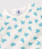 Pijama corto de niña/niño de algodón blanco MARSHMALLOW/blanco MULTICO