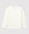 Camiseta de algodón orgánico infantil unisex blanco MARSHMALLOW