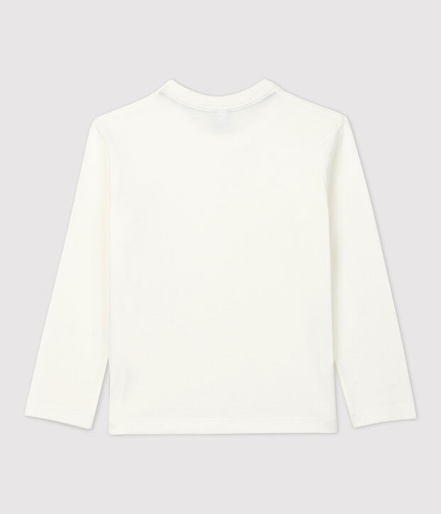 Camiseta de algod&oacute;n org&aacute;nico infantil unisex blanco