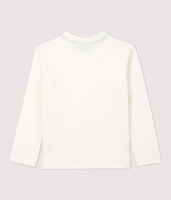 Camiseta de algodón orgánico infantil unisex blanco MARSHMALLOW