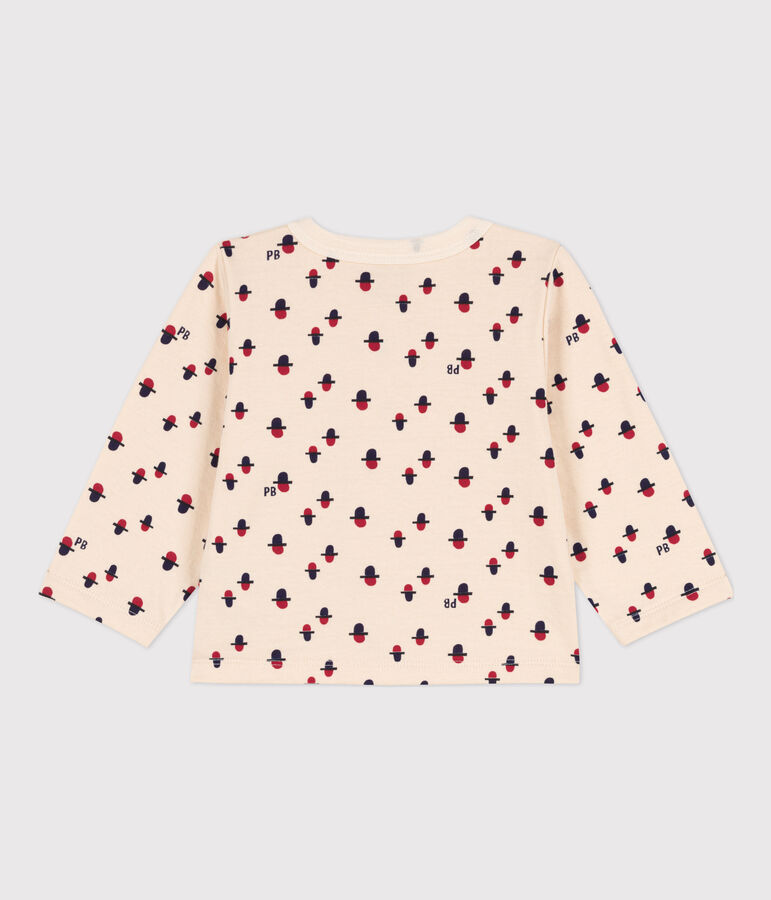 C&aacute;rdigan de t&uacute;bico estampado de beb&eacute; crudo/multicolor