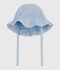 Gorro de chambray para beb&eacute; ni&ntilde;a azul
