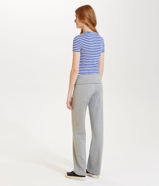 Pantalón de baile de jersey lycra liso para mujer gris Subway Chine