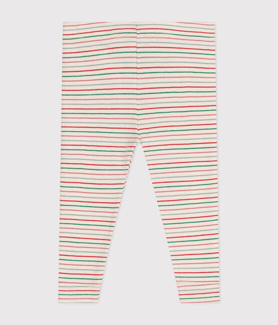 Leggings de algodón para bebé blanco AVALANCHE/ MULTICO