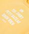 Camiseta lisa de algod&oacute;n de manga corta con estampado para beb&eacute; amarillo