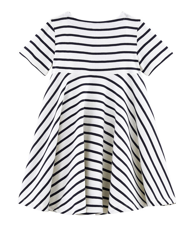 Vestido de ni&ntilde;a blanco/azul