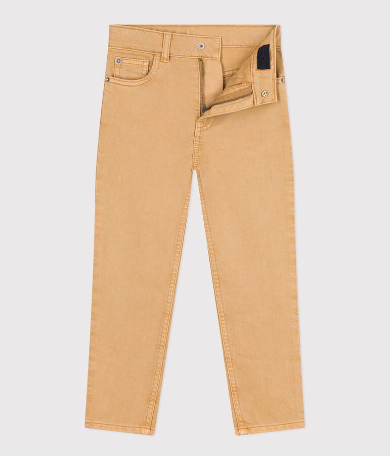 Pantal&oacute;n vaquero para ni&ntilde;o beige