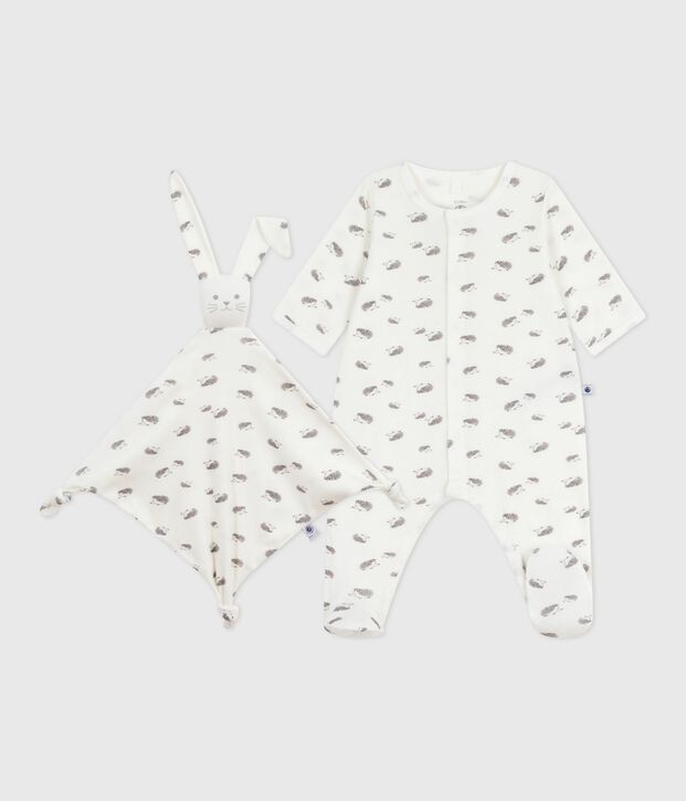 Estuche de regalo de algod&oacute;n estampado para reci&eacute;n nacido multicolor