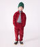 Pantalón infantil recto y liso de pana AMARANTE