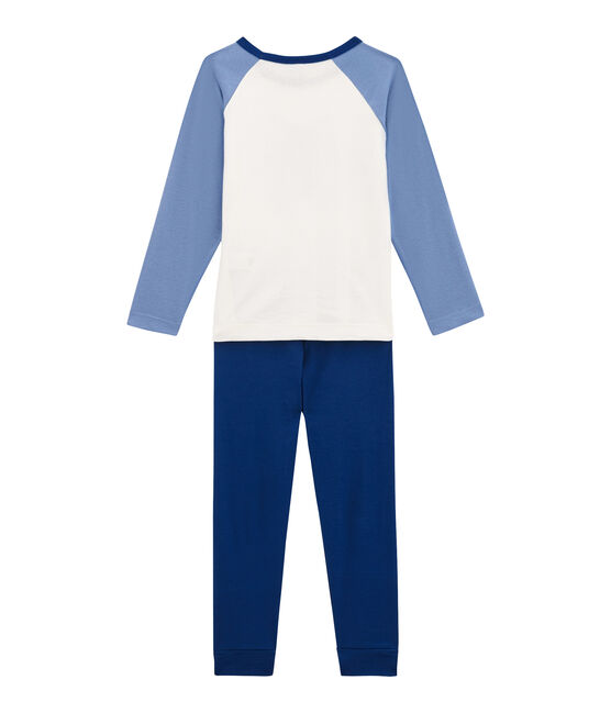 Pijama para niño azul LIMOGES/blanco MULTICO