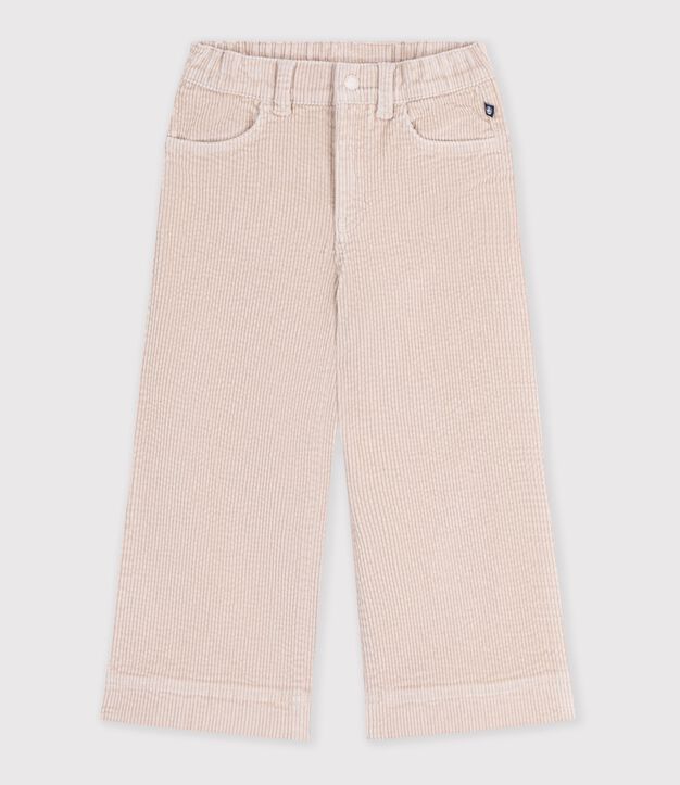 Pantal&oacute;n infantil wide leg de terciopelo GESSO