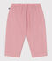 Pantalón de algodón suave y liso para bebé rosa CHARME