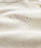 Pelele de bebé de algodón orgánico beige MONTELIMAR CHINE