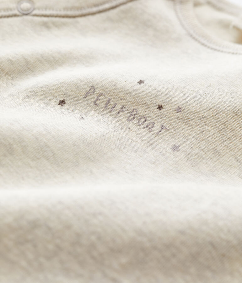 Pelele de beb&eacute; de algod&oacute;n org&aacute;nico beige