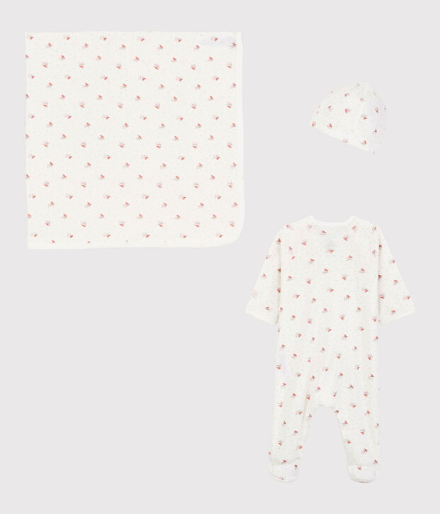 Estuche de regalo de nacimiento de pajarito de beb&eacute; de algod&oacute;n org&aacute;nico multicolor