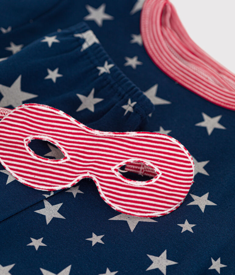 Pijama disfraz fluorescente de algod&oacute;n para ni&ntilde;o/a azul/multicolor