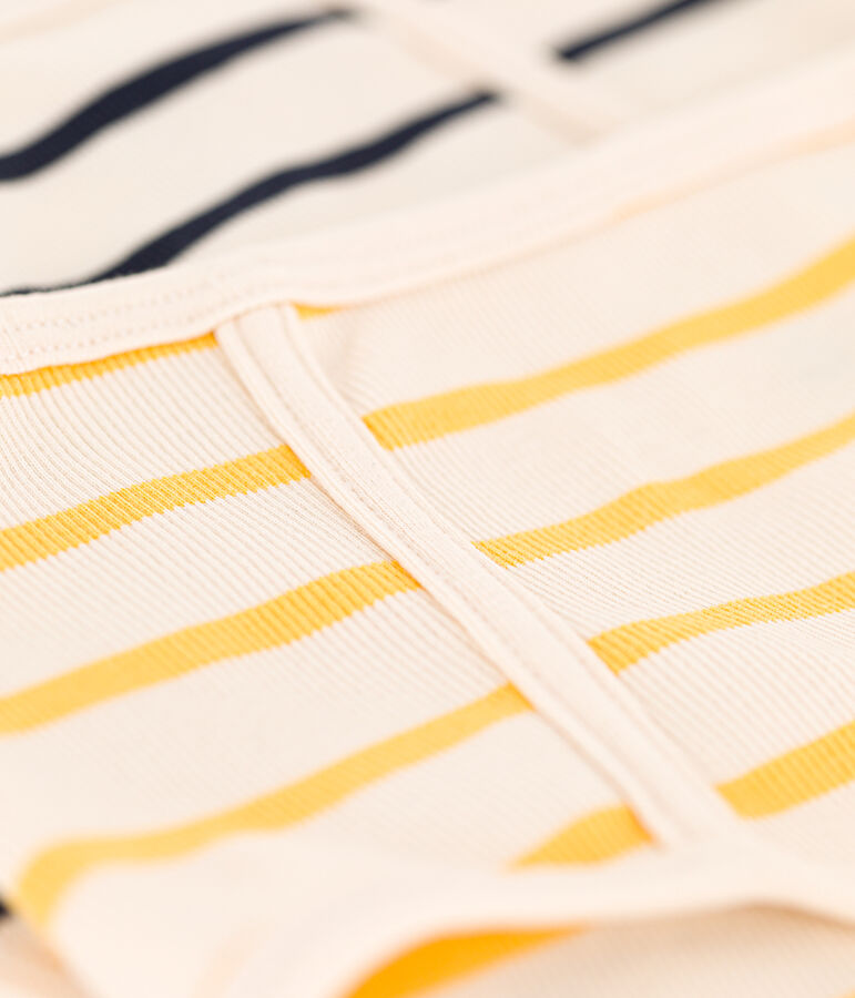 Juego de 2 braguitas de algod&oacute;n de talle alto para mujer multicolor