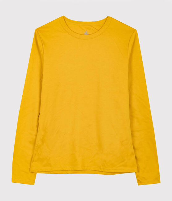 Camiseta de algodón Sea Island para mujer amarillo BOUDOR
