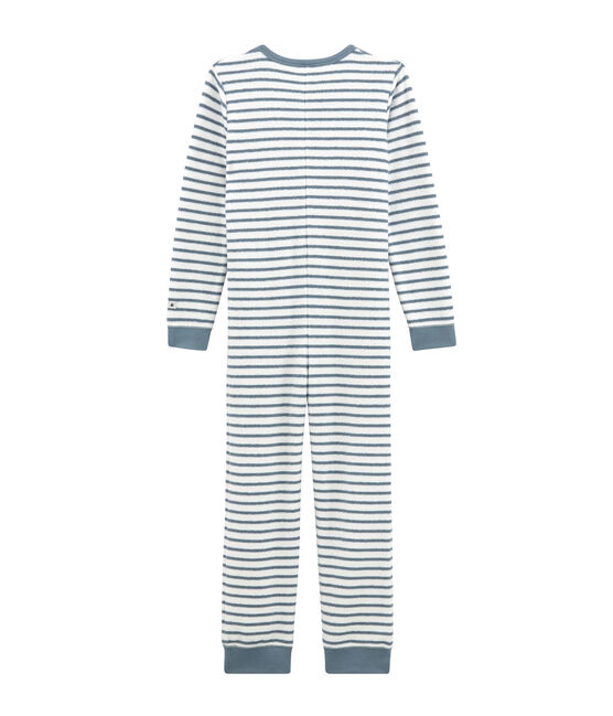 Pelele para niño blanco MARSHMALLOW/azul ASTRO