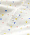 Pelele de bebé de algodón orgánico blanco MARSHMALLOW/blanco MULTICO