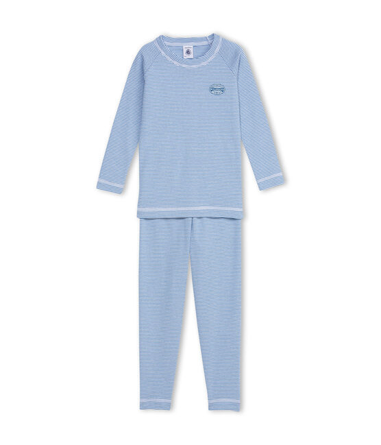 Pijama azul ALASKA/blanco ECUME