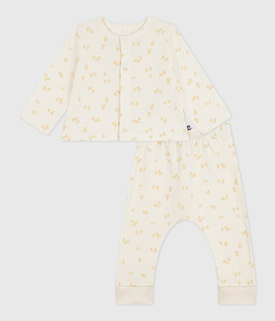 Conjunto de 2 piezas de algodón con estampado de pollitos para bebé MILK/ MULTICO