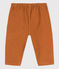 Pantalón de terciopelo fino para bebé marron ECUREUIL