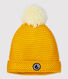 Gorro con pompón de bebé.