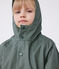 Chubasquero infantil largo y bicolor verde THUYA:CHARME