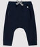 Pantalón de felpa de bebé niño azul SMOKING
