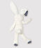 Doudou de conejito con lazo de mariposa de borreguito blanco MARSHMALLOW