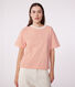 Camiseta Boxy de algodón a rayas para mujer