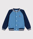 Chaqueta teddy infantil lisa de algodón