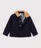 Chaqueta infantil lisa estilo gab&aacute;n de pa&ntilde;o de lana SMOKING