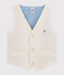 Chaleco sin mangas de niño beige BEIGE/blanco MARSHMALLOW