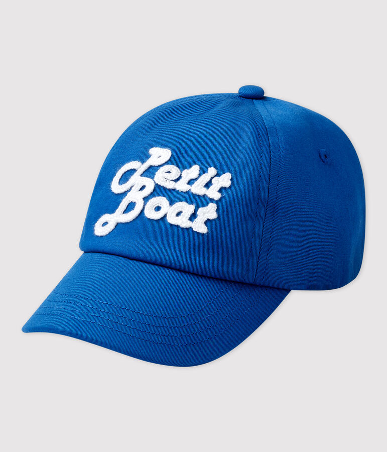Gorra bordada de beb&eacute;. azul