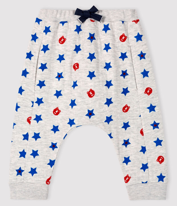 Pantal&oacute;n de tejido t&uacute;bico para beb&eacute; ni&ntilde;o gris/multicolor