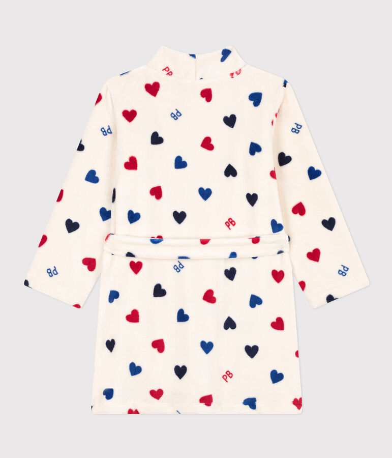 Bata de tejido polar para ni&ntilde;o/ni&ntilde;a crudo/multicolor