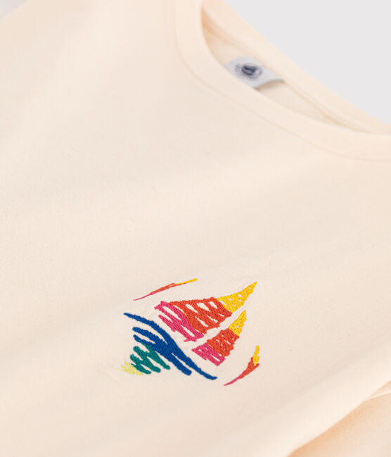 Camiseta LE BOXY de algodón para mujer crudo AVALANCHE