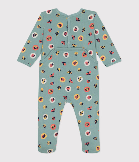 Pijama de algodón con abertura trasera y estampado de mariquitas para bebé PAUL/ JOHN/ MULTICO