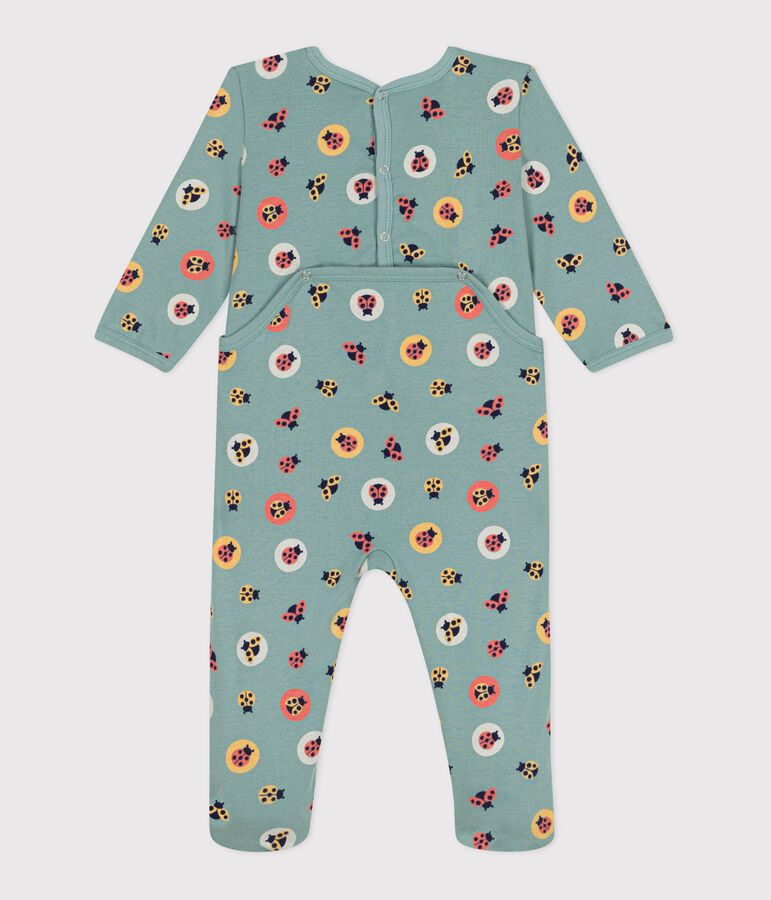Pijama de algod&oacute;n con abertura trasera y estampado de mariquitas para beb&eacute; PAUL/ JOHN/ MULTICO