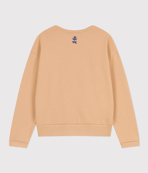 Sudadera de felpa para mujer beige