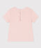 Camiseta de manga corta de algodón para bebé rosa SALINE