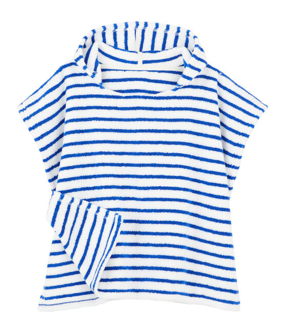Poncho de playa con capucha bebé mixto azul SURF